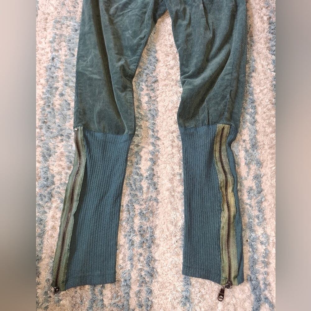 Sami Abdi Green Leg Zipper Pants sz 29 EUC - Picture 5 of 8